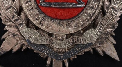 1st Volunteer Battalion West Yorkshire Regiment Officers Home Service Helmet - 6