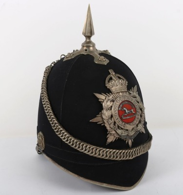 1st Volunteer Battalion West Yorkshire Regiment Officers Home Service Helmet - 7