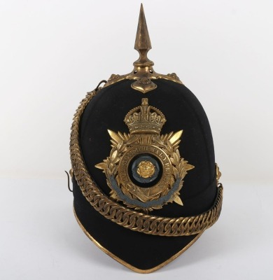 York & Lancs Regiment Officers Home Service Helmet - 4