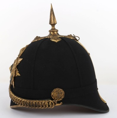 York & Lancs Regiment Officers Home Service Helmet - 8