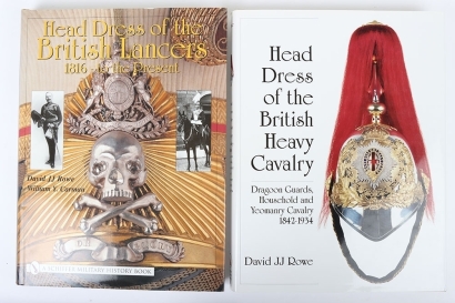 Head Dress of the British Lancers from 1816 to Present and Head Dress of the British Heavy Cavalry 1842-1934 by David J.J. Rowe.