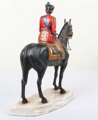 Michael Sutty Porcelain: 1977 Silver Jubilee Trooping Colour Pair of Figures - 5