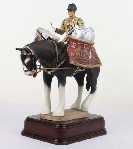 Ballantynes of Walkerburn Porcelain: Household Cavalry Kettle Drummer.