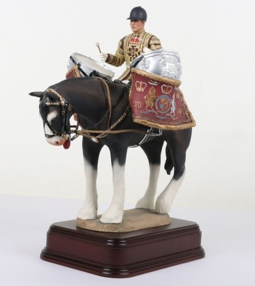 Ballantynes of Walkerburn Porcelain: Household Cavalry Kettle Drummer.
