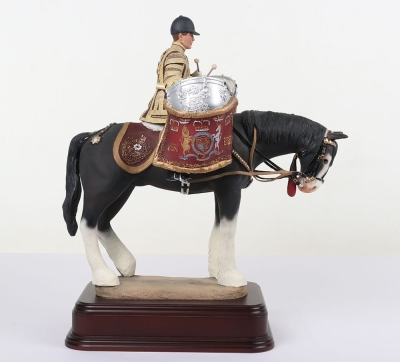 Ballantynes of Walkerburn Porcelain: Household Cavalry Kettle Drummer. - 5