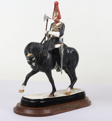 Michael Sutty Porcelain: Pair Life Guards and Blues & Royals Farriers - 2