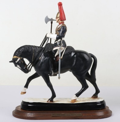 Michael Sutty Porcelain: Pair Life Guards and Blues & Royals Farriers - 3