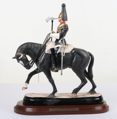 Michael Sutty Porcelain: Pair Life Guards and Blues & Royals Farriers - 7