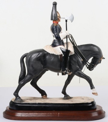 Michael Sutty Porcelain: Pair Life Guards and Blues & Royals Farriers - 9