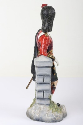 Michael Sutty Porcelain: Black Watch Officer. - 4