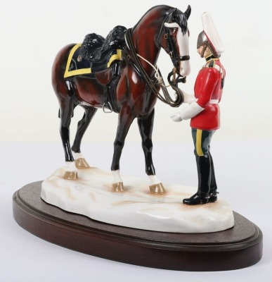 Michael Sutty Porcelain: 5th Dragoon Guards. The Troopers Farewell Colchester 1938 - 2