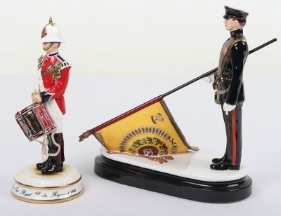 2 Michael Sutty Porcelain Figures: Staffordshire Presentation & Kings Own Regt Drummer - 2