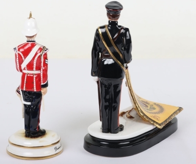 2 Michael Sutty Porcelain Figures: Staffordshire Presentation & Kings Own Regt Drummer - 3