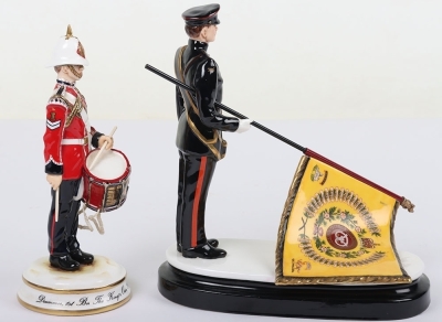 2 Michael Sutty Porcelain Figures: Staffordshire Presentation & Kings Own Regt Drummer - 4