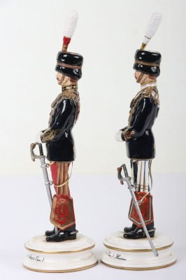 2 Michael Sutty Porcelain Figures: 11th & 13th Hussar Officers - 2