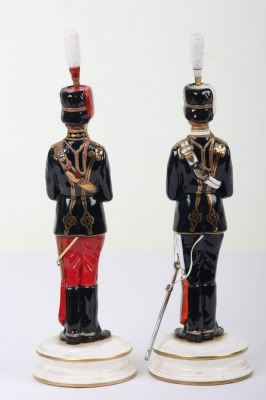 2 Michael Sutty Porcelain Figures: 11th & 13th Hussar Officers - 3