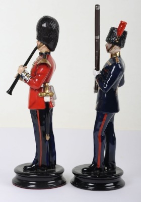 2 Michael Sutty Porcelain Figures: Coldstream Guards & Royal Artillery Musicians - 2