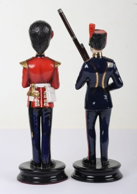 2 Michael Sutty Porcelain Figures: Coldstream Guards & Royal Artillery Musicians - 3
