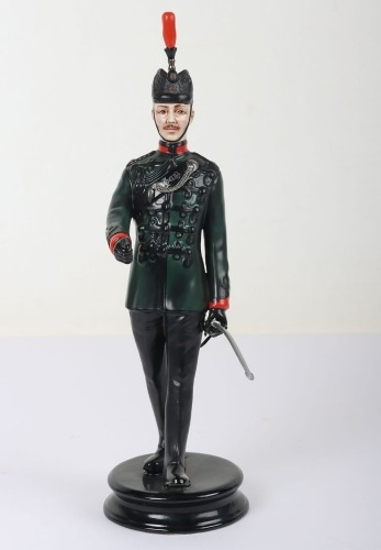 Michael Sutty Porcelain Figure: Kings Royal Rifle Corps Officer c1910