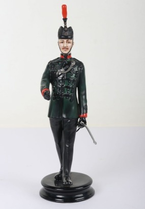 Michael Sutty Porcelain Figure: Kings Royal Rifle Corps Officer c1910