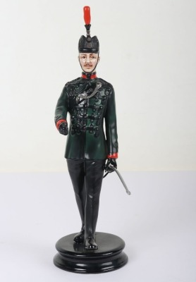 Michael Sutty Porcelain Figure: Kings Royal Rifle Corps Officer c1910