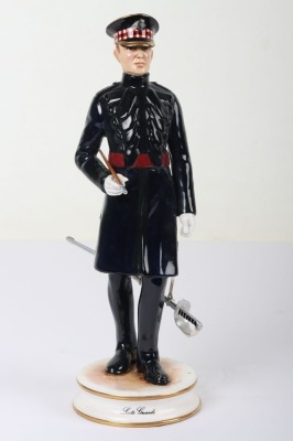 Michael Sutty Porcelain Figure: Scots Guards Officer in Frock Coat.