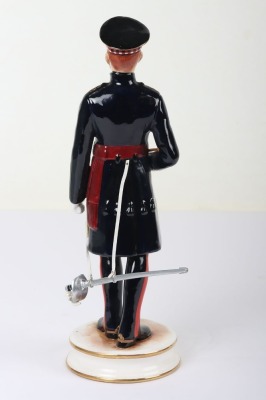 Michael Sutty Porcelain Figure: Scots Guards Officer in Frock Coat. - 3