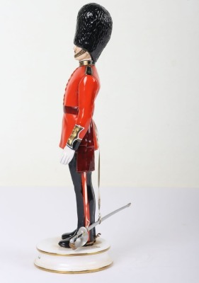 Michael Sutty Porcelain Figure: Scots Guards Officer in Full Dress. - 2