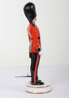 Michael Sutty Porcelain Figure: Scots Guards Officer in Full Dress. - 4