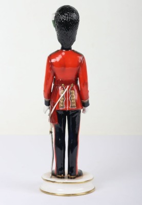 Michael Sutty Porcelain Figure: Welsh Guards Officer in Full Dress. - 3