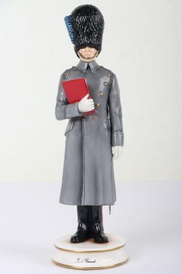Michael Sutty Porcelain Figure: Irish Guards Officer.