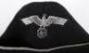 German Army Panzer Signals Officers Overseas / Side Cap - 2