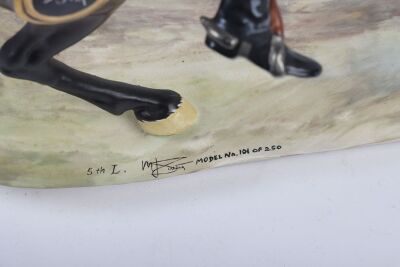 Michael Sutty Porcelain: Pair of Mounted Lancers. - 4