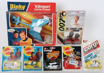 Collection of Vintage TV and Film related Die Cast Models Dinky and Corgi boxed.