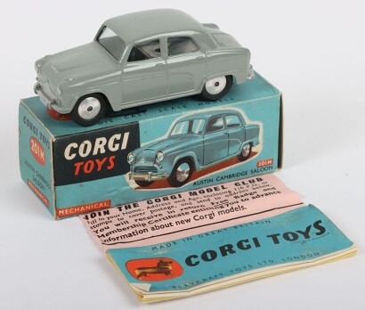 Vintage Corgi Toys 201M Mechanical Austin Cambridge Saloon boxed.