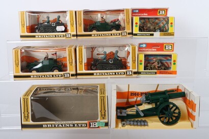 Collection of Seven Vintage Britains and Britains Deetail Models Figures boxed.