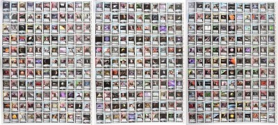 Three Scarce Star Trek Press Sheets for the Customizable Card Game.