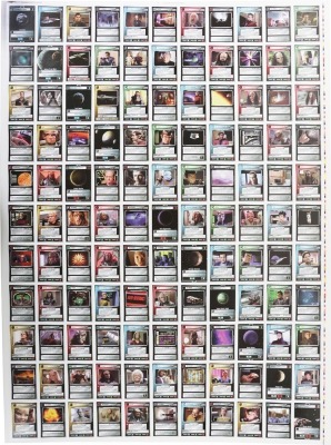 Three Scarce Star Trek Press Sheets for the Customizable Card Game. - 2