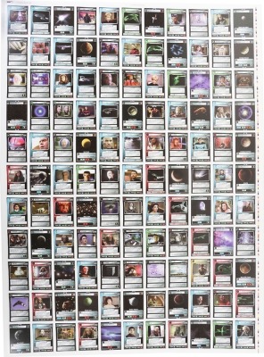Three Scarce Star Trek Press Sheets for the Customizable Card Game. - 3