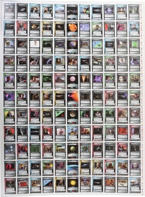 Three Scarce Star Trek Press Sheets for the Customizable Card Game. - 4