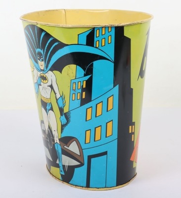 Scarce 1966 Batman and Robin Tin Bin. - 2