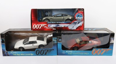 Three 1/18 Scale James Bond 007 Model Cars. - 2