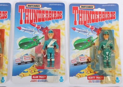 Eight 1993 Thunderbirds Action Figures moc carded Matchbox. - 3