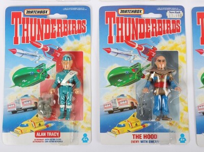 Eight 1993 Thunderbirds Action Figures moc carded Matchbox. - 4
