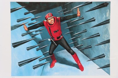Captain Scarlet &lsquo;7th End Credit&rsquo; by Ron Embleton Print Autographed Print. - 2