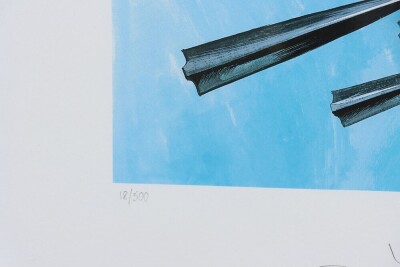 Captain Scarlet &lsquo;7th End Credit&rsquo; by Ron Embleton Print Autographed Print. - 3