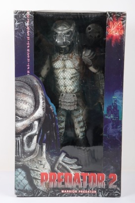 Predator 2 Warrior Predator Neca 1/4 Scale Action Figure Boxed Sealed.