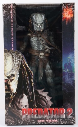 Predator 2 Elder Predator Neca 1/4 Scale Action Figure Boxed Sealed.
