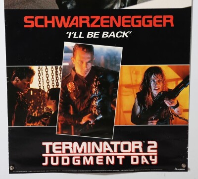 Original Terminator 2 Judgement Day Movie Poster. - 4