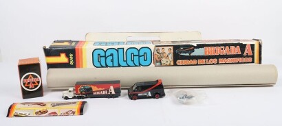 Scarce Vintage The A-Team Brigada A Ciudad De Los Magnifocos Playset Galgo Boxed.